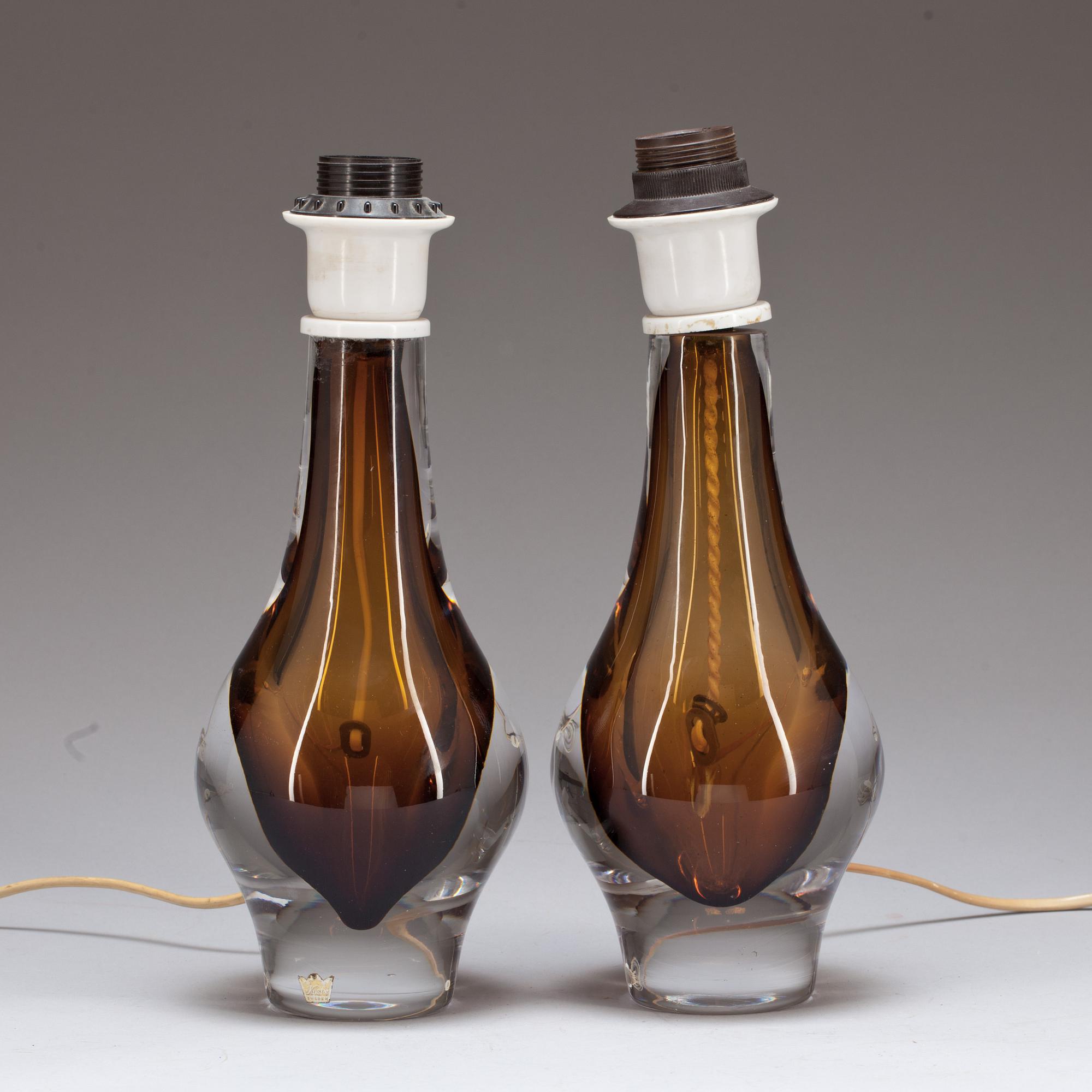 BORDSLAMPOR, ett par, Mona Morales-Schildt, Kosta.