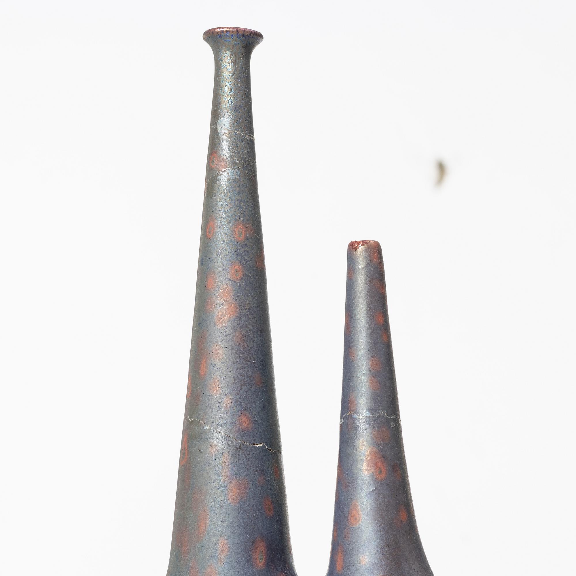 Joan Carrillo, two sculptures/vases.