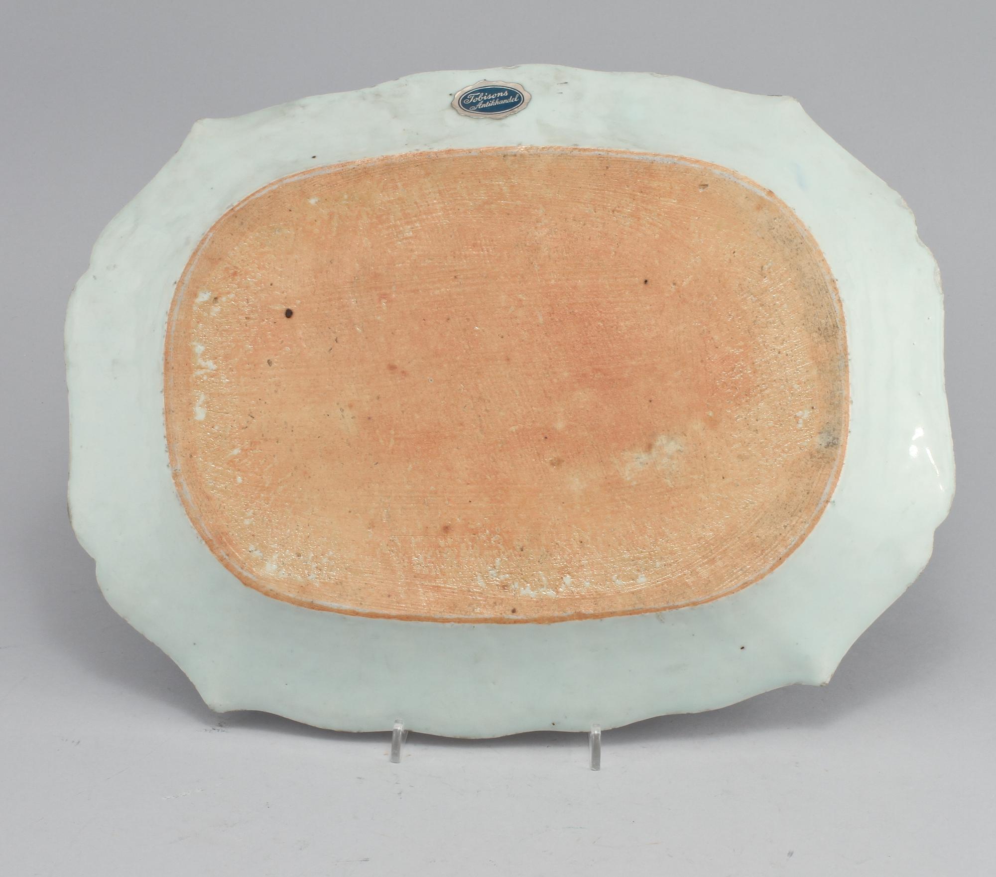 STEKFAT, porslin, Kina, 1700-tal.