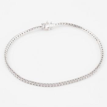 ARMBAND, sk tennisarmband, med briljantslipade diamanter ca 0.40 ct.