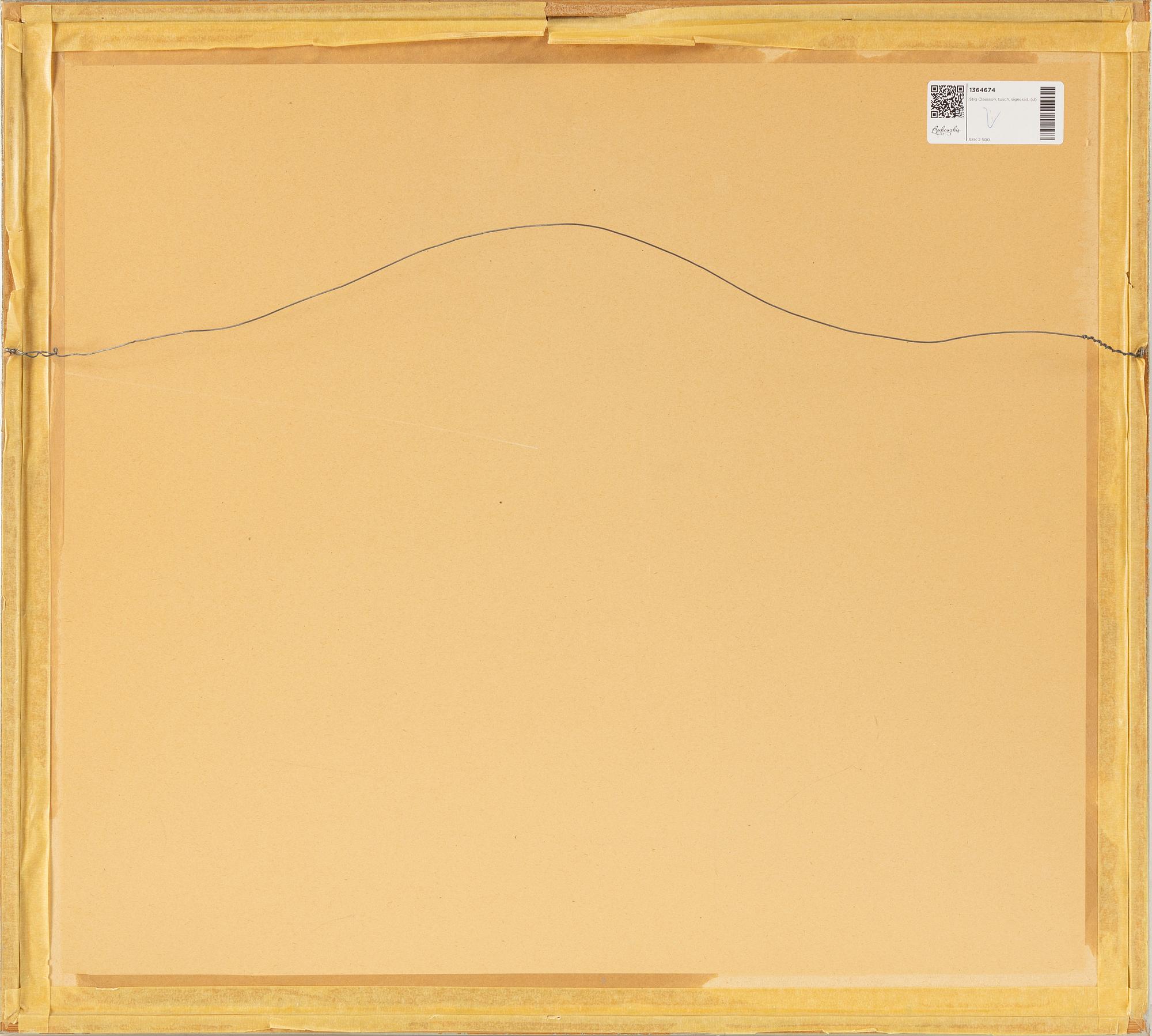 Stig Claesson, ink, signed and dated -80.