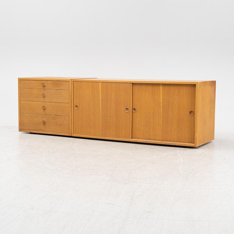 Børge Mogensen, a sideboard module and one chesst of drawers from Karl Andersson & Söner, 1950's/60's.
