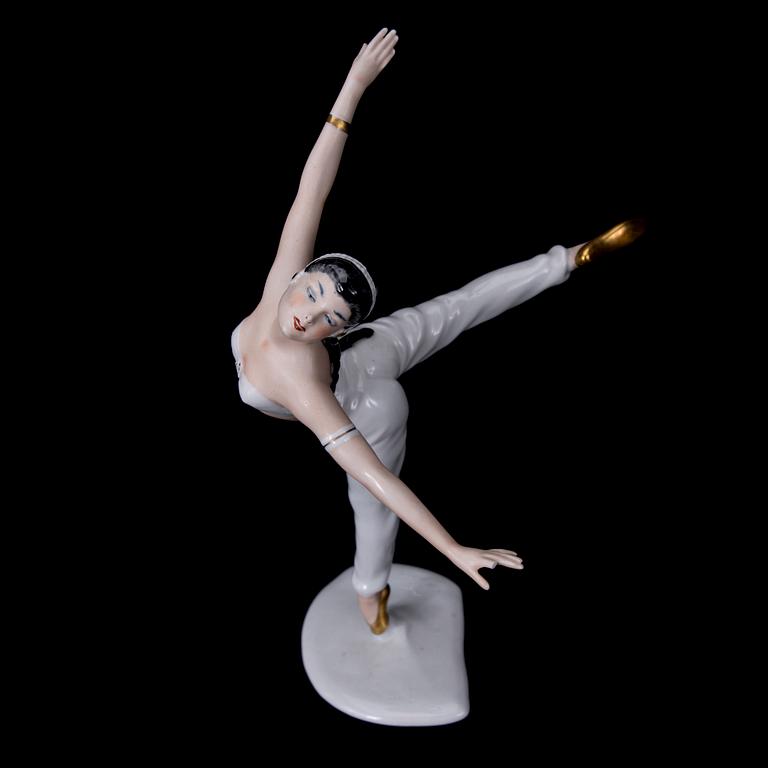 FIGURIN, porslin, Wallendorfer Porzellan, Tyskland, efter 1964.