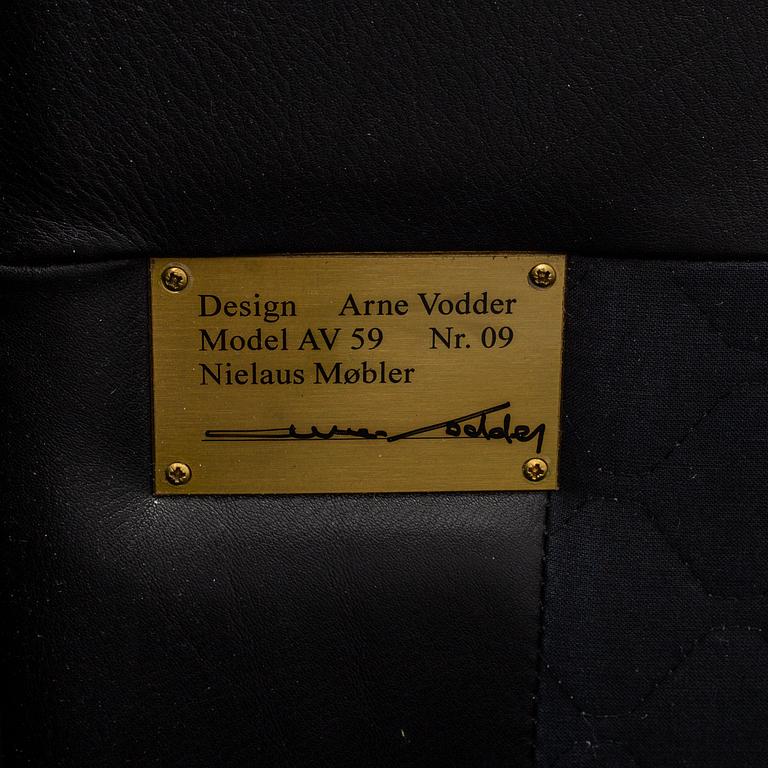 An 'AV59' sofa by Arne Vodder, Nielaus, Denmark.