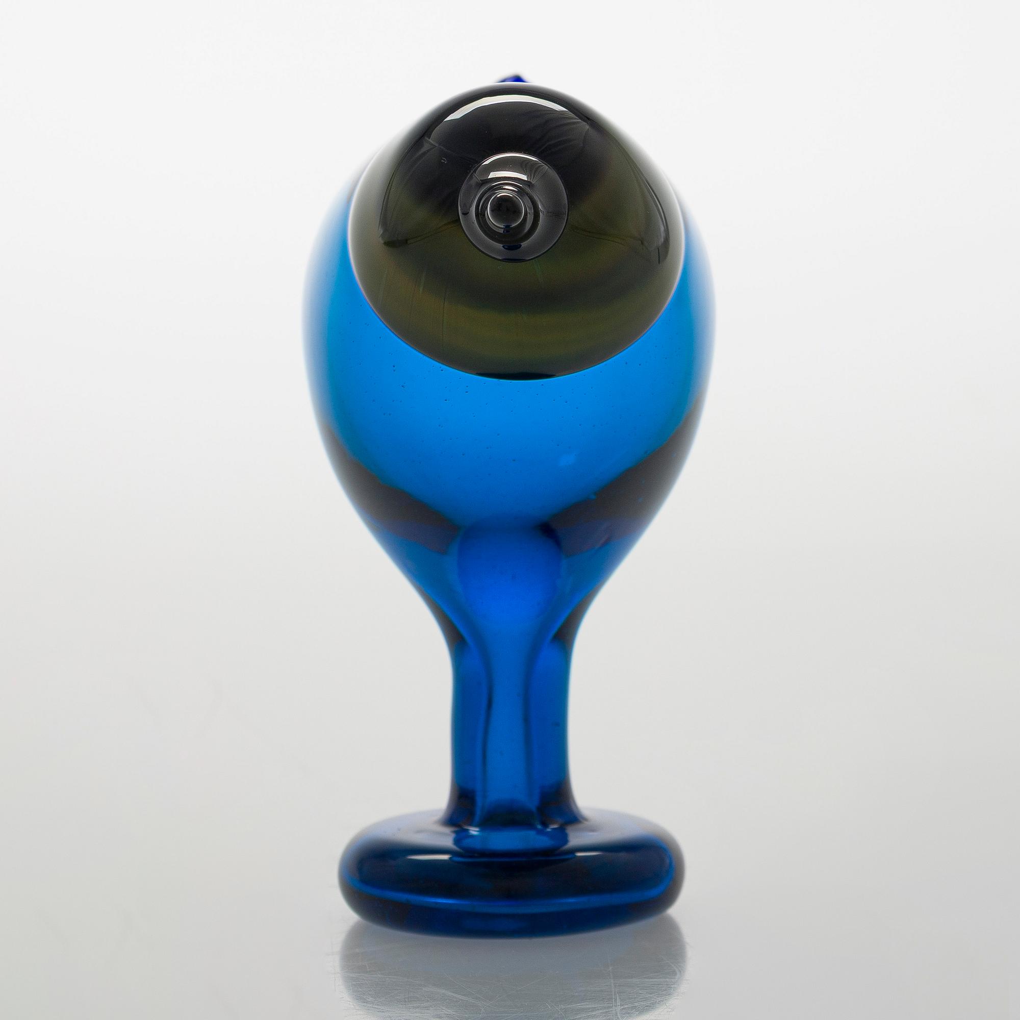 Oiva Toikka, glasfågel, signerad O. Toikka Nuutajärvi SSKK 2002.