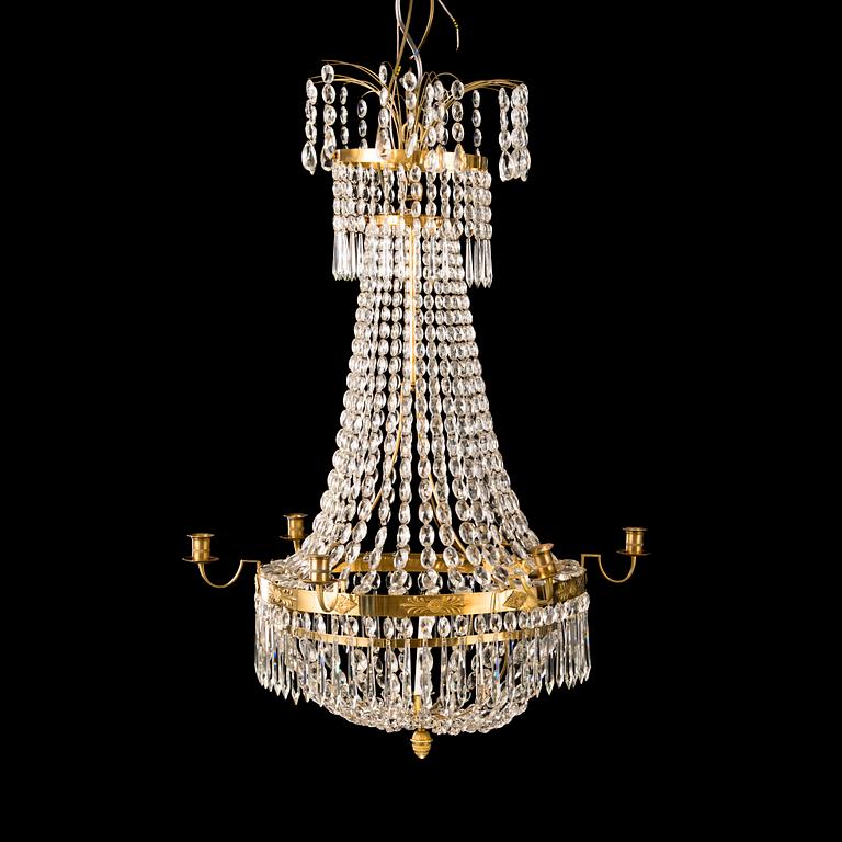 An early 19th century chandelier.