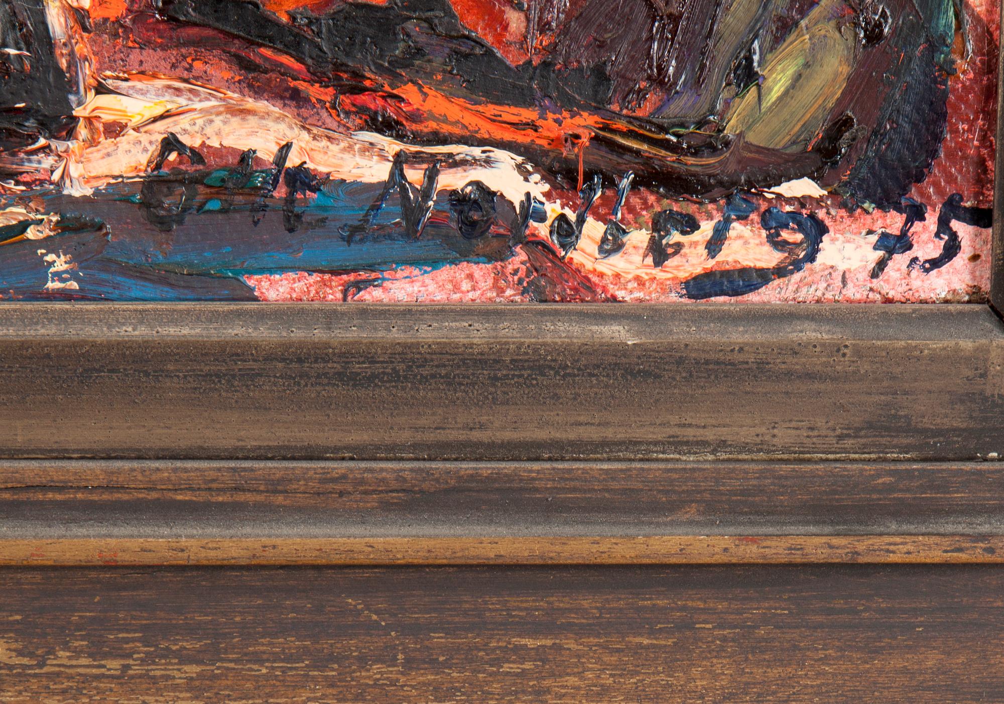 OLLE NORDBERG, oil on canvas, signed Olle Nordberg and dated -75.