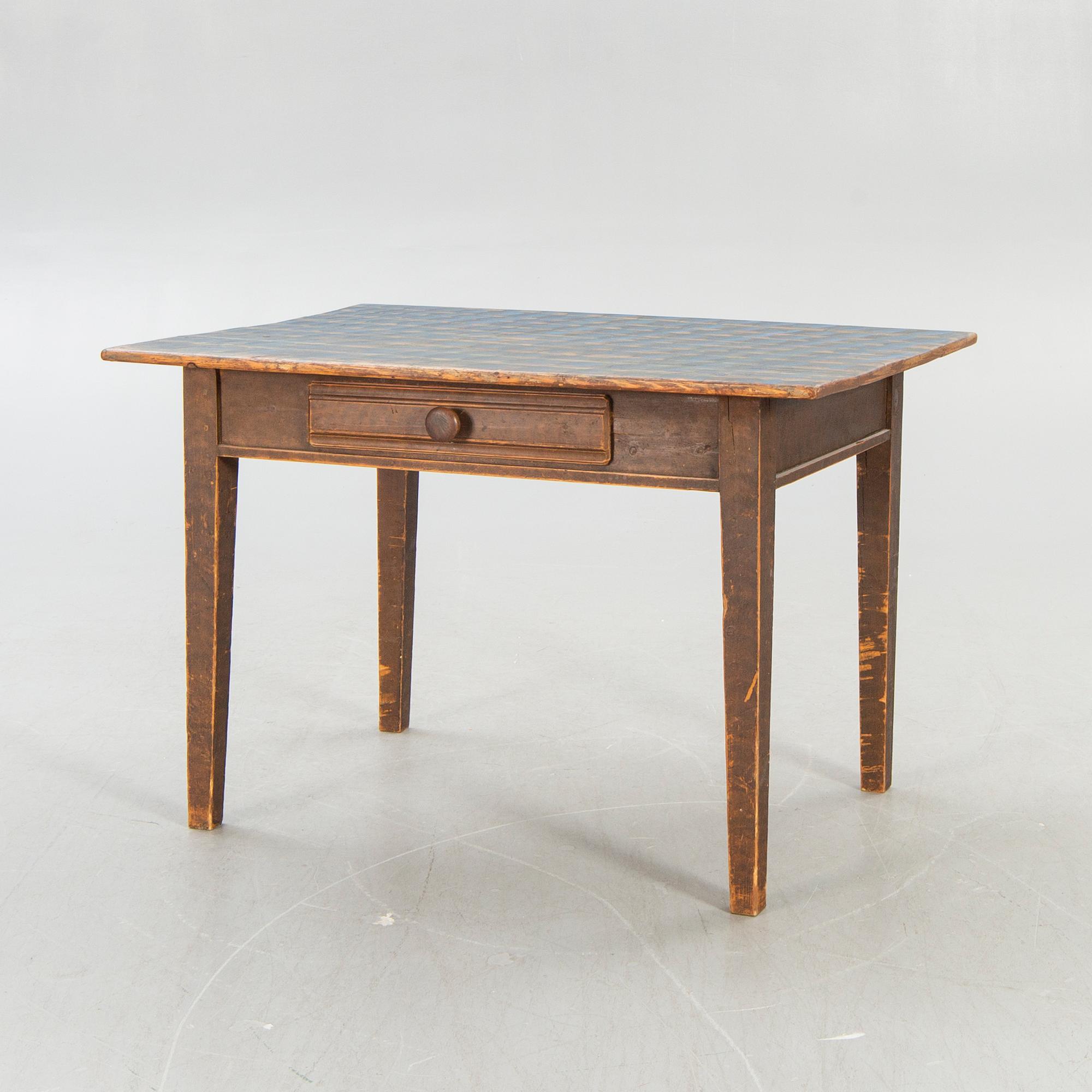 A painted late 19th century Swedish table.