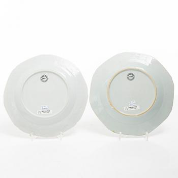 Assietter, 9 st, porslin, Kina, Qianlong (1736-95).