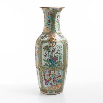 Golvvas, porslin, Kanton, Kina, 1800-tal.