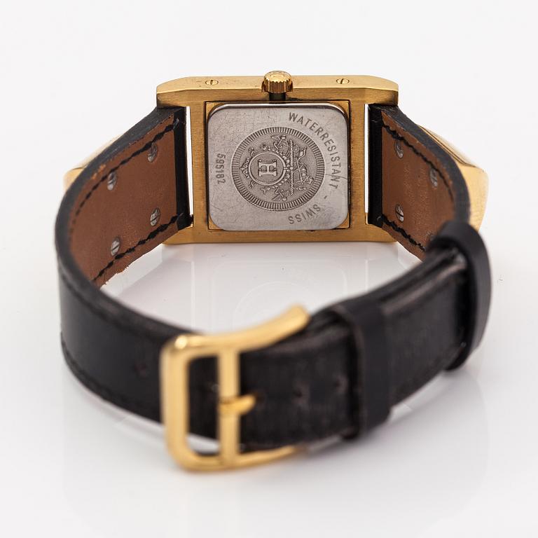 Hermes Medor, wristwatch, 23 x 23 mm.