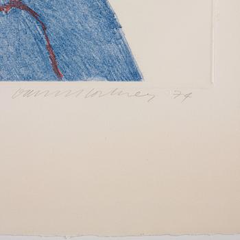 David Hockney, "Gregory".