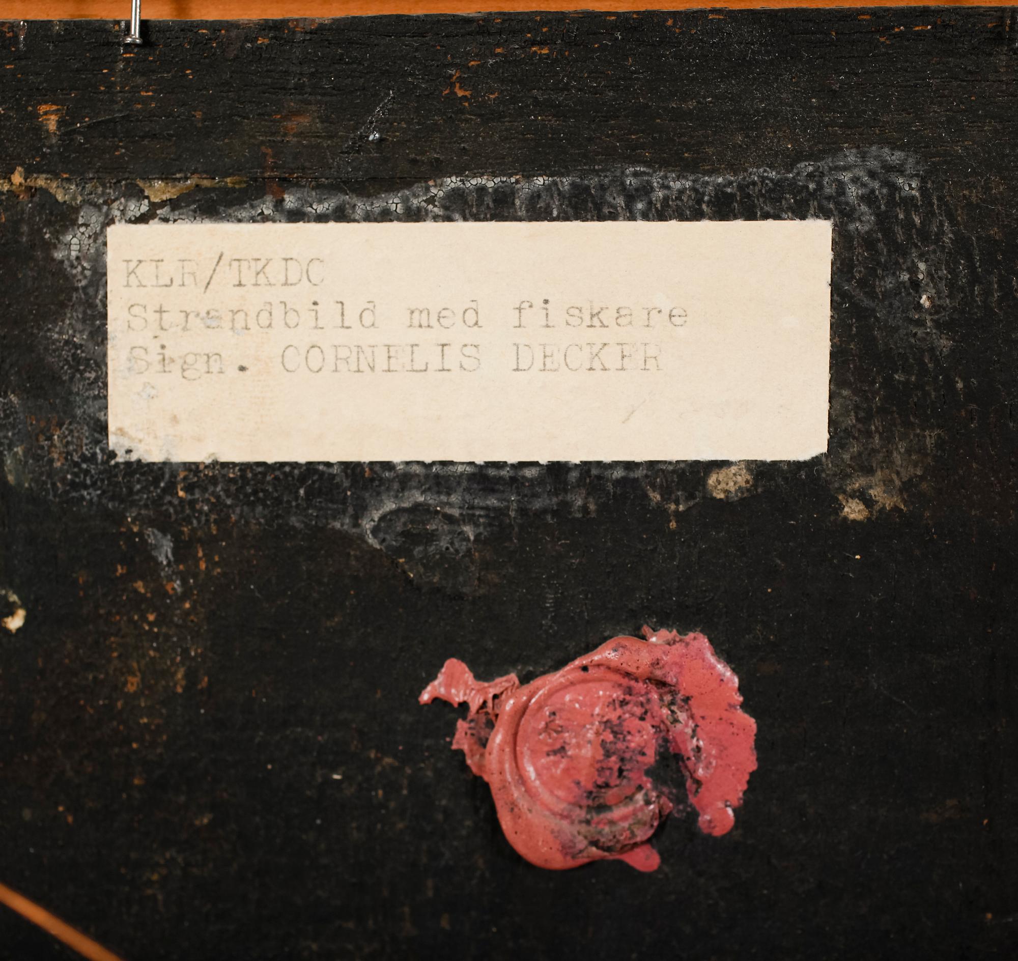 CORNELIS GERRITSZ DECKER, hans art, olja på pannå, 1600-tal.