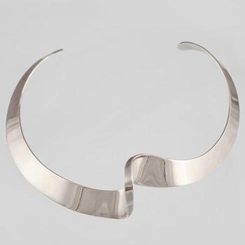 COLLIER, sterlingsilver, Karl Erik Palmberg för Alton, Falköping, 1978. Vikt 48,7 gram.