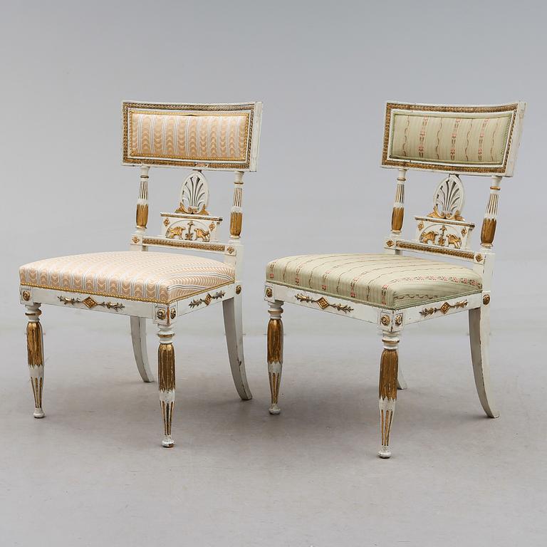 STOLAR, 6 st, empire, 1800-talets början.