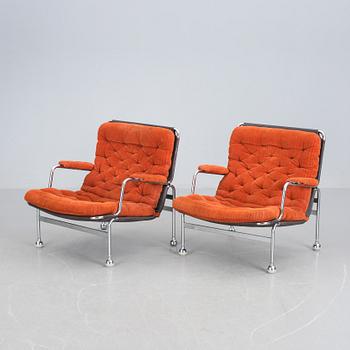 FÅTÖLJER, ett par, "Karin", Bruno Mathsson, Dux.