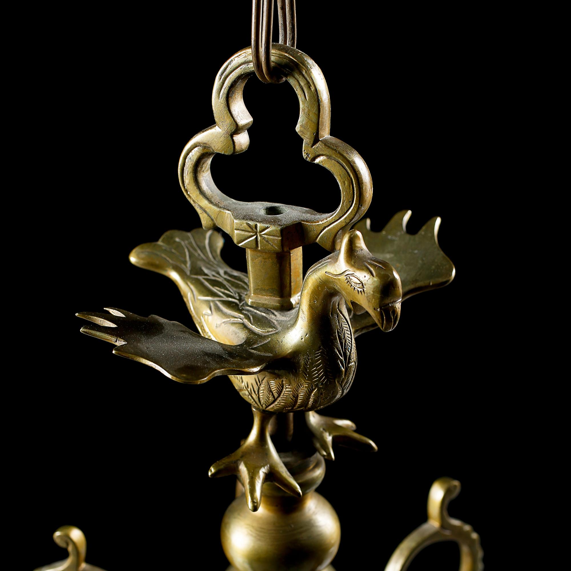 LJUSKRONA, s k Malmkrona, barockstil, 1900-tal, höjd ca 65 cm.
