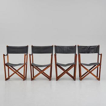 Mogens Koch, four 'MK16' folding chairs, Denmark 1960s.