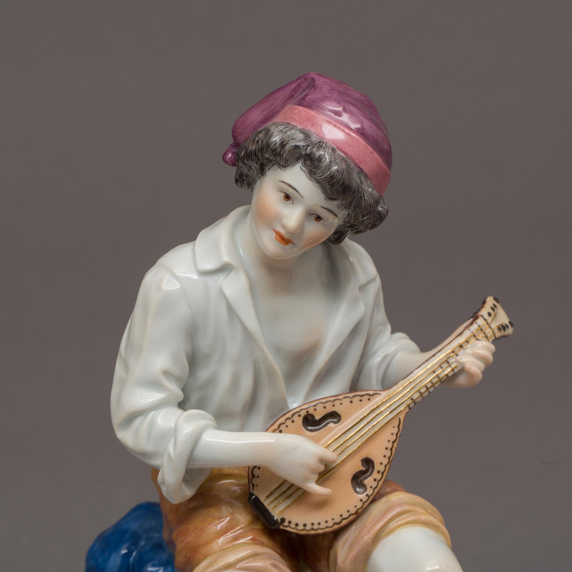 FIGURIN, Meissen, 1900-tal, porslin.