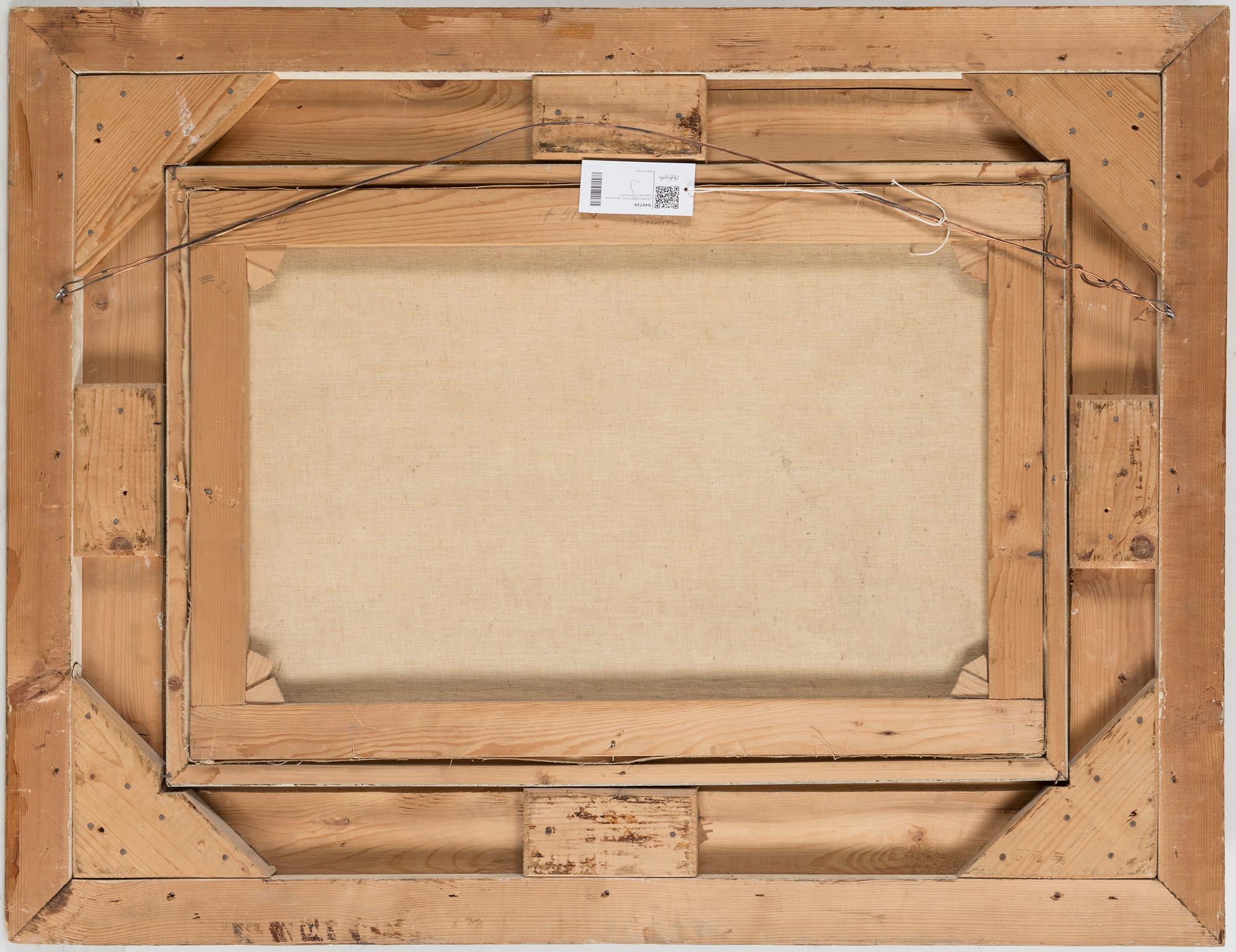 An oil painting by an unknown artist, signed "F. Meinerth".