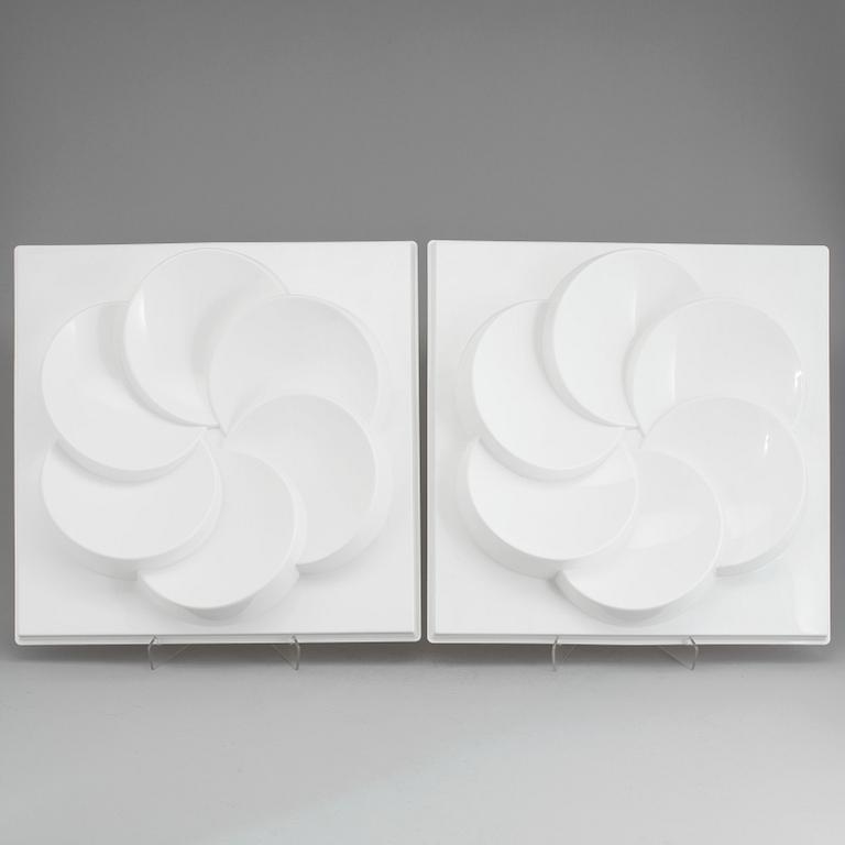 VÄGGPANELER, 2 st, "Rabatt", IKEA, 1990-tal.