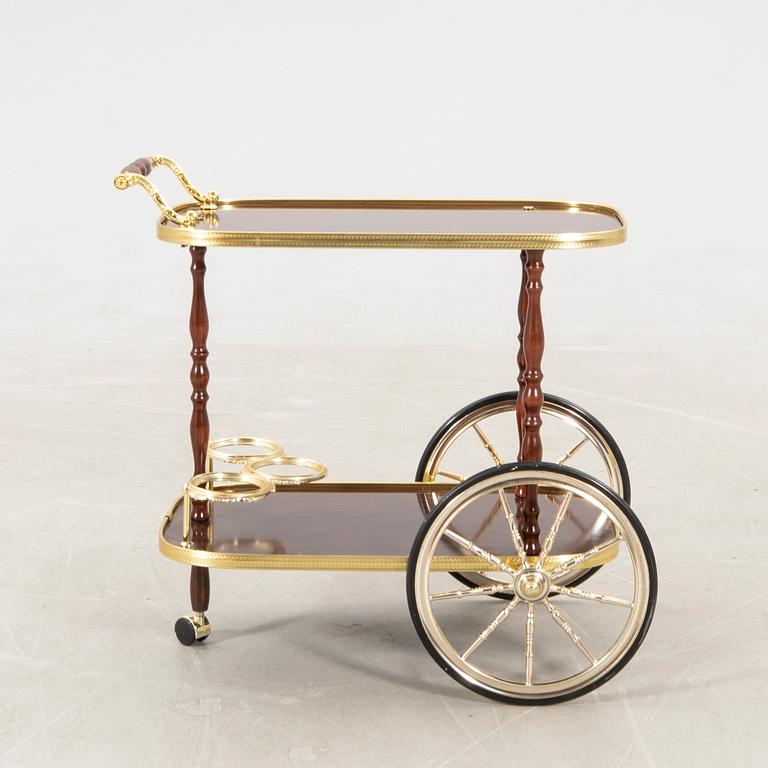 Serving trolley, late 20th century.