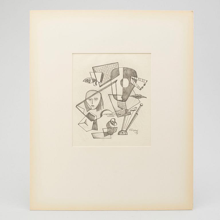 LARS ENGLUND, Pencil, signed and cdated -49.