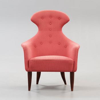 KERSTIN HÖRLIN-HOLMQUIST, fåtöljer, 2 st, "Stora Eva" och "Stora Adam" ur serien Paradiset, NKs Triva-serie, 1950-60-tal.