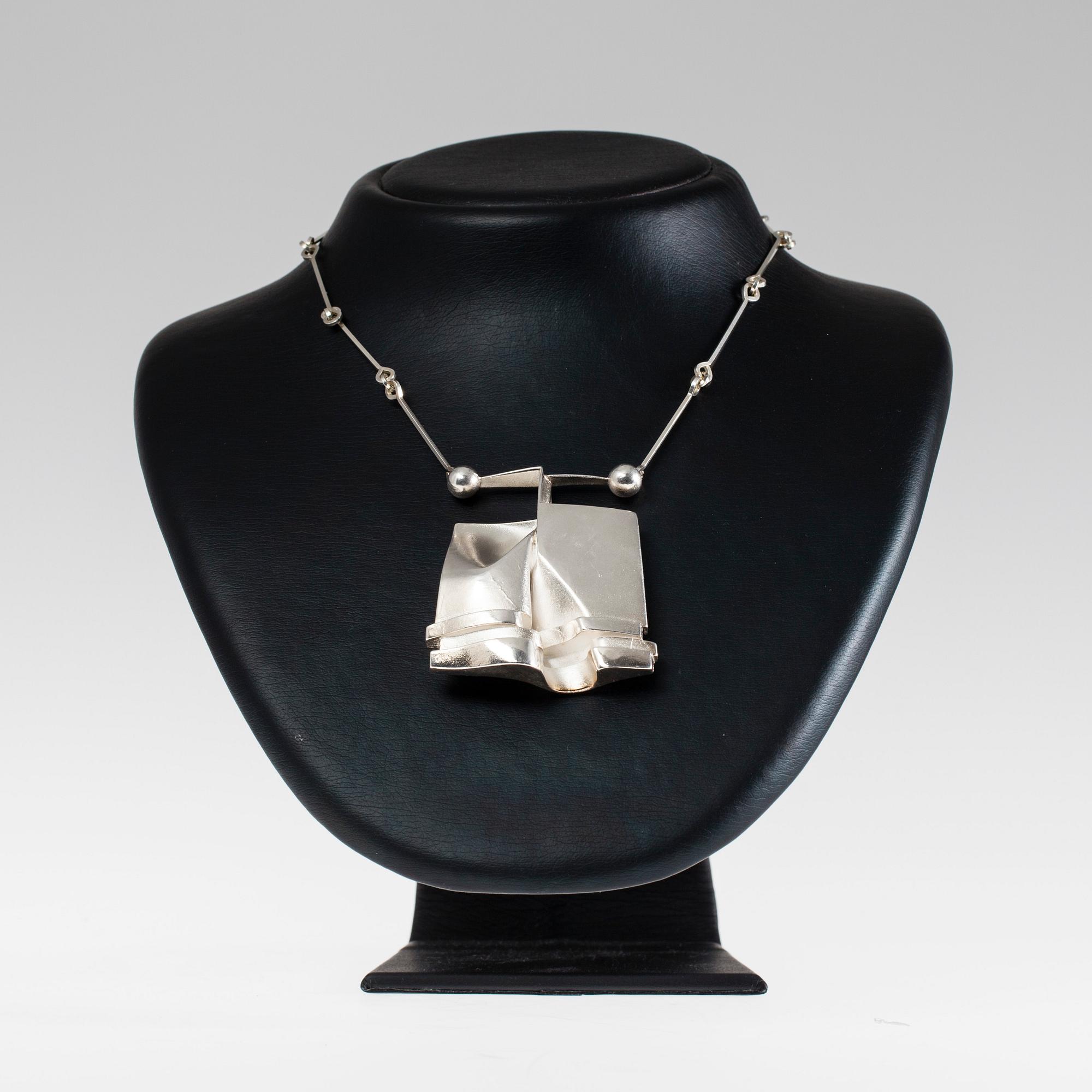 HÄNGSMYCKE, sterling silver, "O2X" Björn Weckström, Lapponia 1973. Alkuperäispussi.