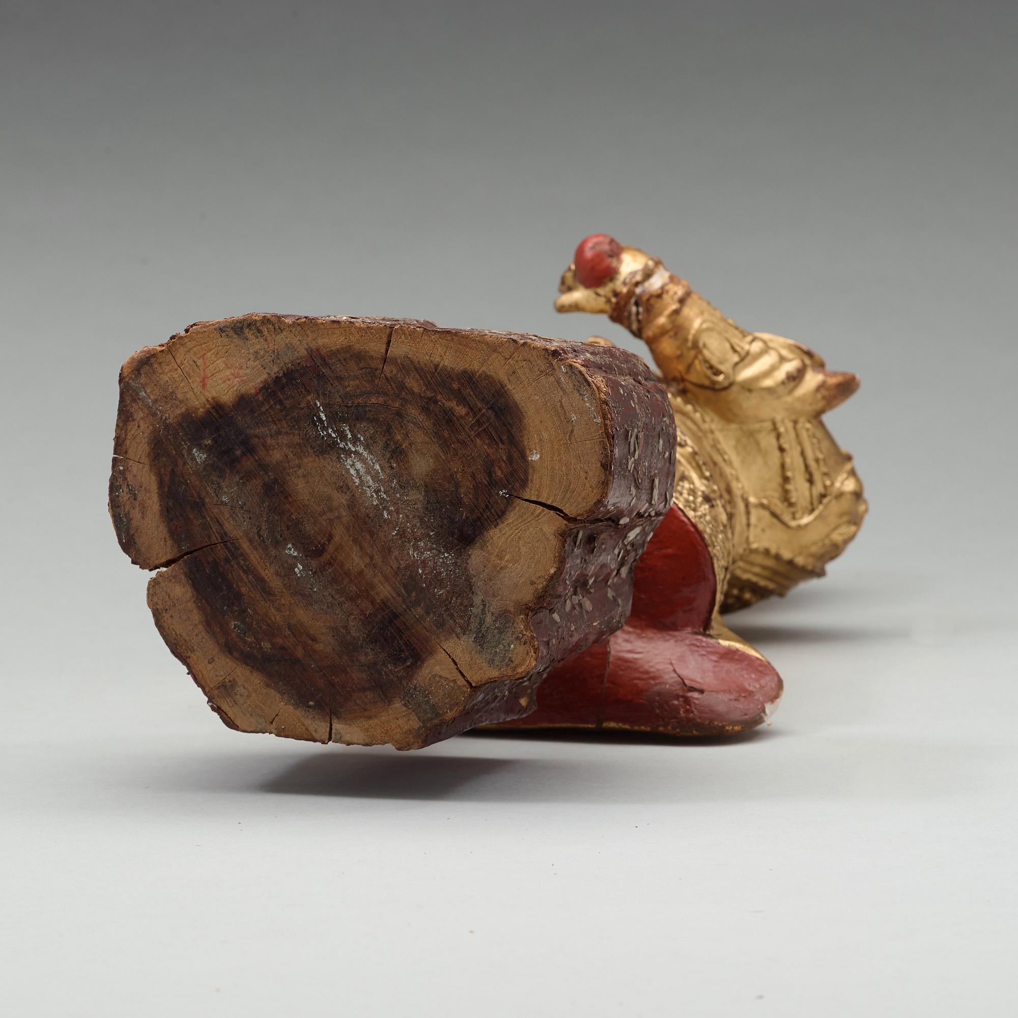 SKULPTUR, trä. Qingdynastin (1644-1912).