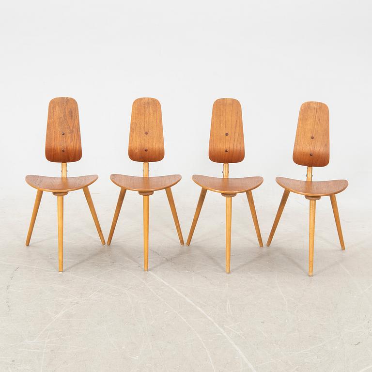 Bengt Ruda, chairs 4 pcs, "Grill/Tåga, IKEA, 1958-59.