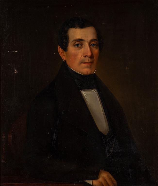 Erik Wahlbergson, oil on canvas, signed and dated 1844.
