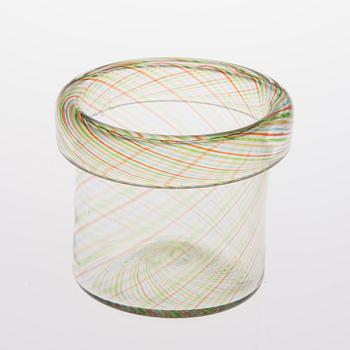 KAJ FRANCK, KONSTGLAS SKÅL. Sign. Kaj Franck Nuutajärvi Notsjö. 1960-tal.