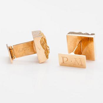 Björn Weckström, Björn Weckström, Manschettknappar "Bergen", 14K guld. Lapponia 1973.