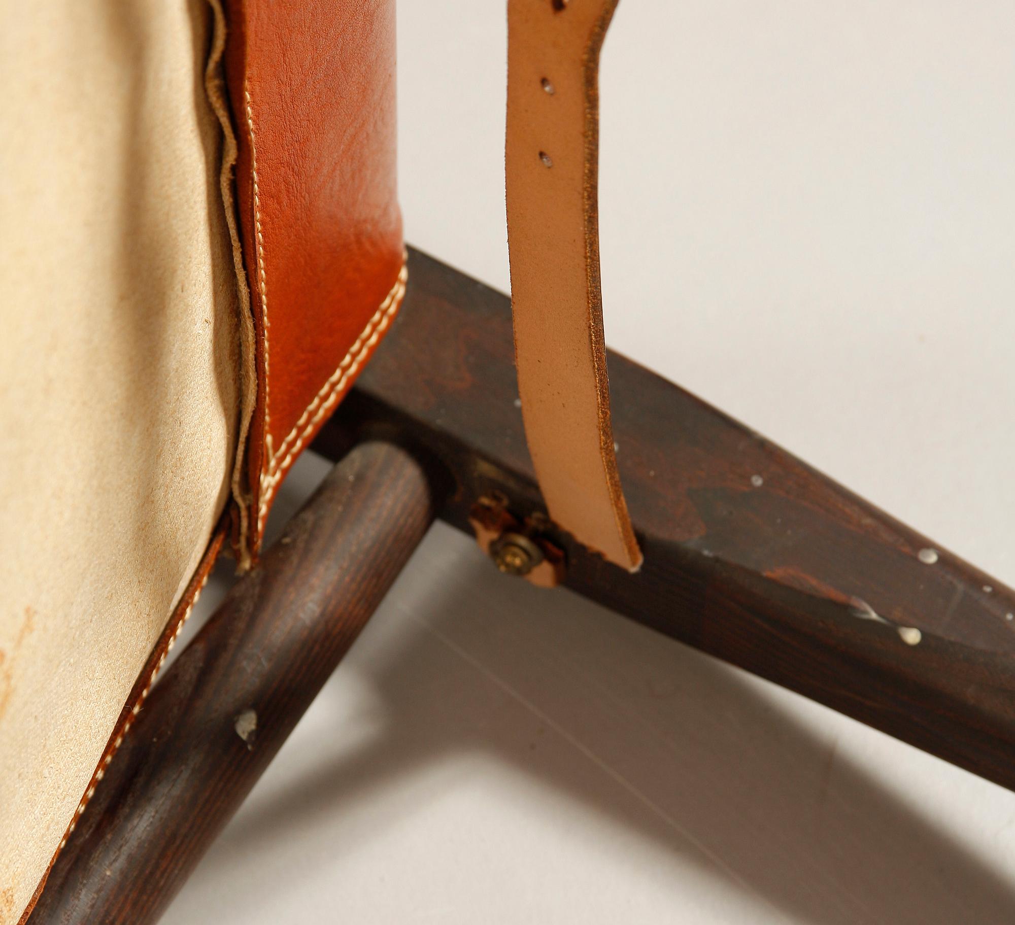 FÅTÖLJ, "Safari chair", Kaare Klint, Danmark.