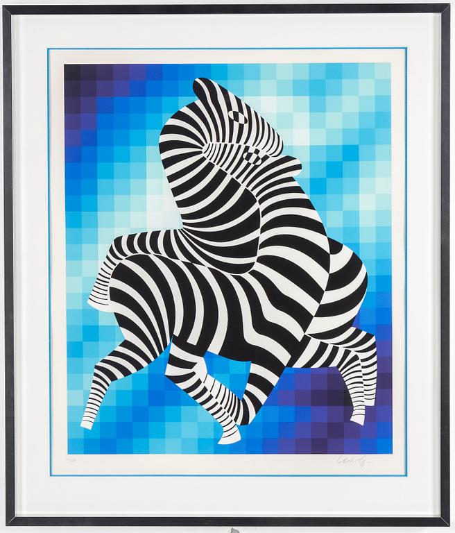 VICTOR VASARELY, litograph, signed and numbered 66/275.