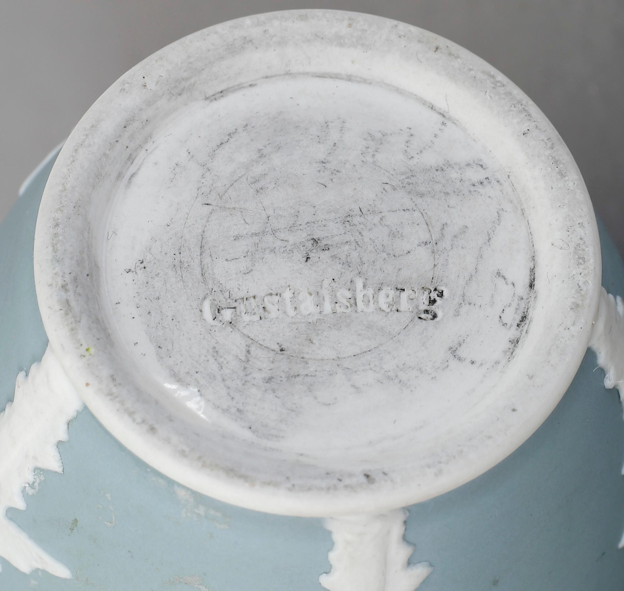 VAS, jasper ware, Gunnar Wennerberg, Gustavsberg, omkring 1900.