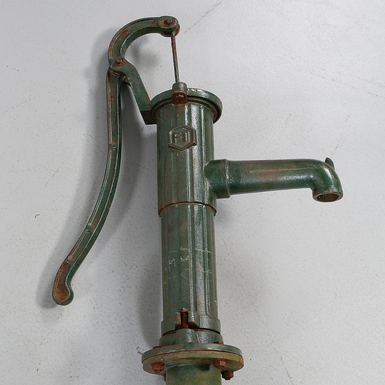 TRÄDGÅRDSPUMP, 1900-talets första hälft.