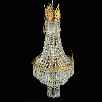 An Empire-style ceiling lamp, first half of the 20th century.