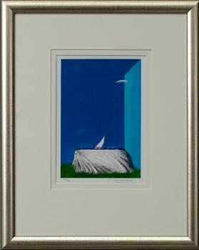 JUHANI LINNOVAARA, serigrafia, sign.