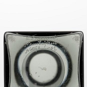 Kaj Franck, flaska, KF254, signerad K. Franck Nuutajärvi -61.