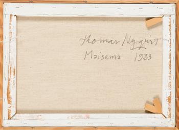 Thomas Nyqvist, a tergo signed and dated 1983.