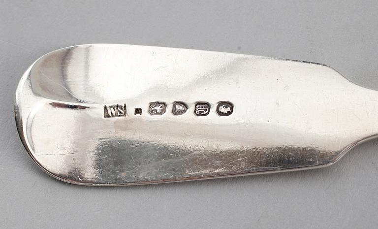 BESTICK, 3 delar, silver, England, 1800-tal. Vikt ca 345 gram.