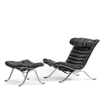 315. Arne Norell, an "Ari" armchair with ottoman, Norell Möbel, Aneby.