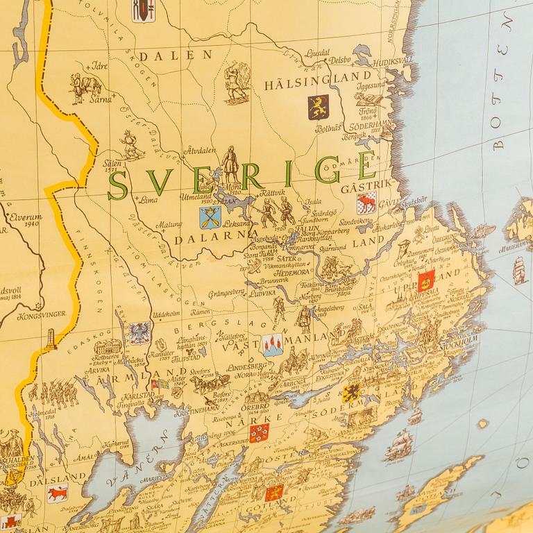 MAP OF SWEDEN.