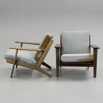 FÅTÖLJER, ett par, "GE-290", Hans J Wegner, Danmark, 1900-talets andra hälft.