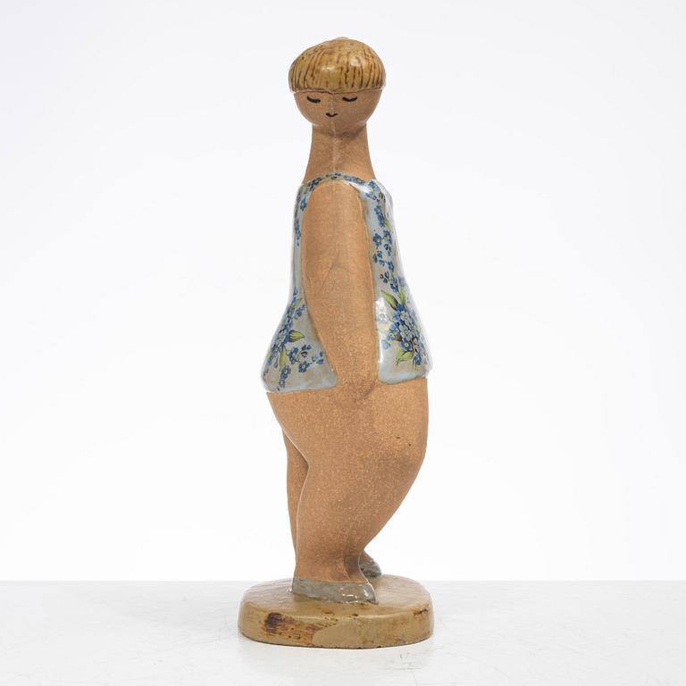 Lisa Larson, a 'Dora' stoneware figurine, from the 'ABC-flickor' series, Gustavsberg.