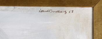 SANDBERG, HARALD, olja på duk. Sign och dat -53.