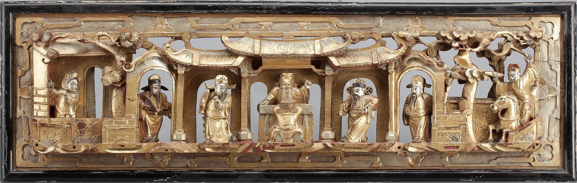 PANEL, trä, Kina, 1900-tal.