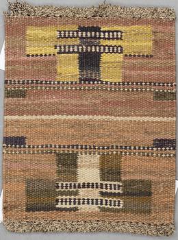 Märta Måås-Fjetterström, draperi, ca 165-174 x 78 cm, och provväv, ca 50 x 38 cm, rölakan.